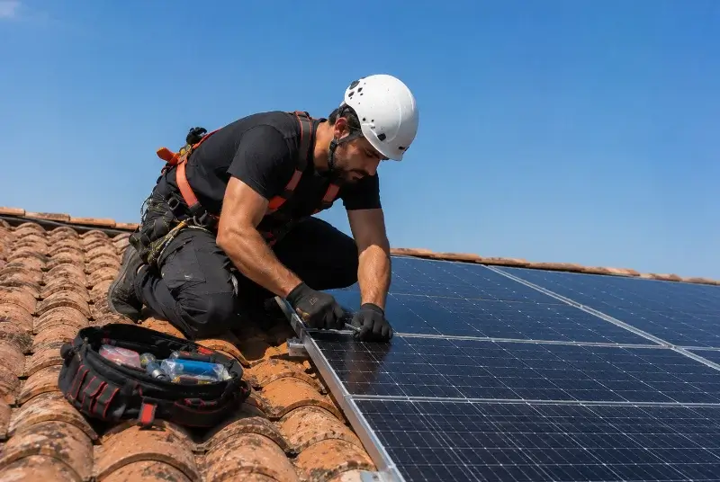Maintenance et monitoring de panneaux solaires à Berstett